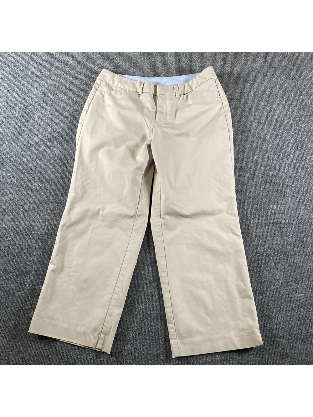 Docker's Khaki Chino Pants  Women's Size 4 Gray Capri Af